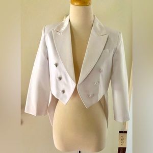 White Tuxedo Jacket by Angels New York